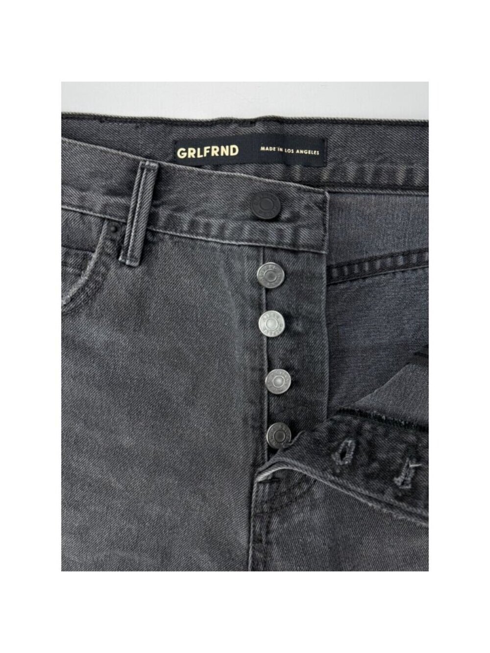 Grlfrnd Lyric High Rise Split Hem Short In Franklin Canyon - Picture 4 of 9